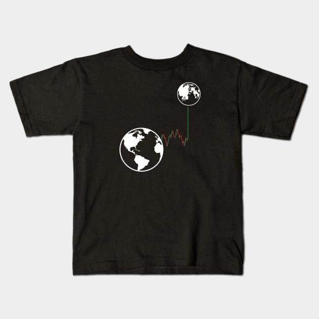 To the moon! Kids T-Shirt by PaletteDesigns